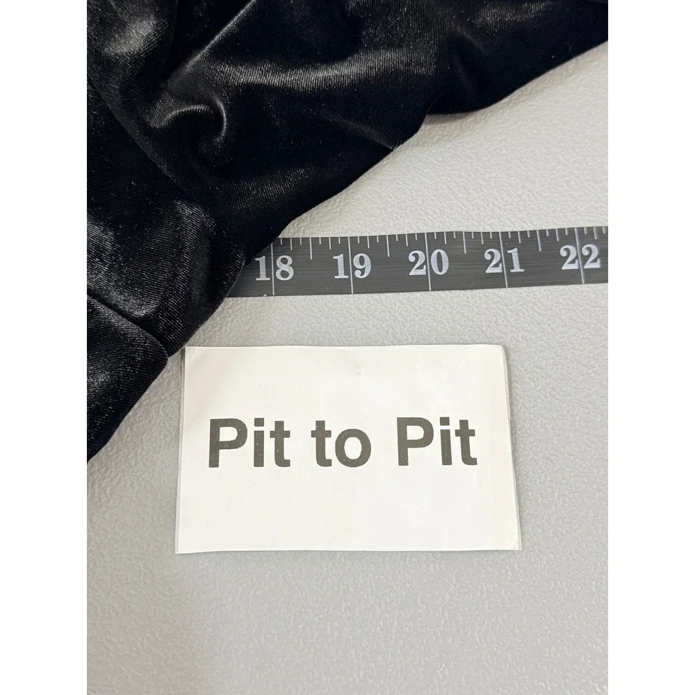 Whimsigoth Black Velvet Peplum Top Buttons Puff Sleeve womens sz XS witchy goth